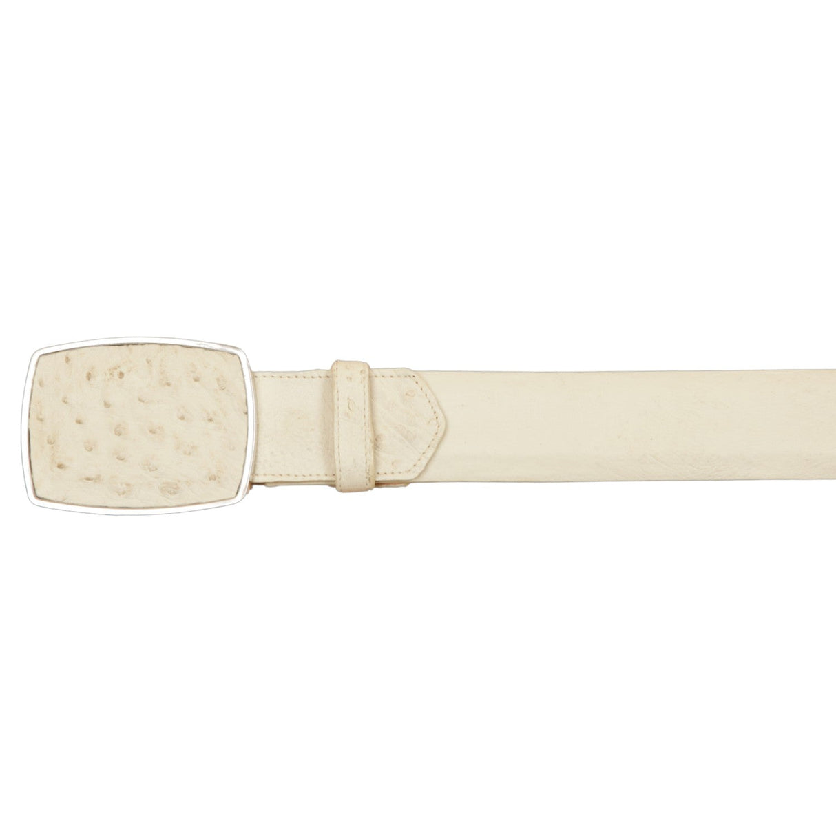 Wild West Boots Belts Men's Wild West Smooth Ostrich Cowboy Belt 2C11A0404