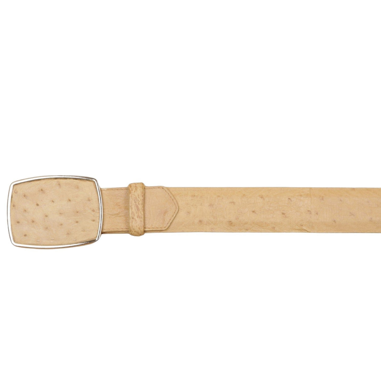 Wild West Boots Belts Men's Wild West Smooth Ostrich Cowboy Belt 2C11A0411