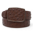 Genuine Ostrich Skin Cowboy Belt Tobacco Color - Los Altos Boots