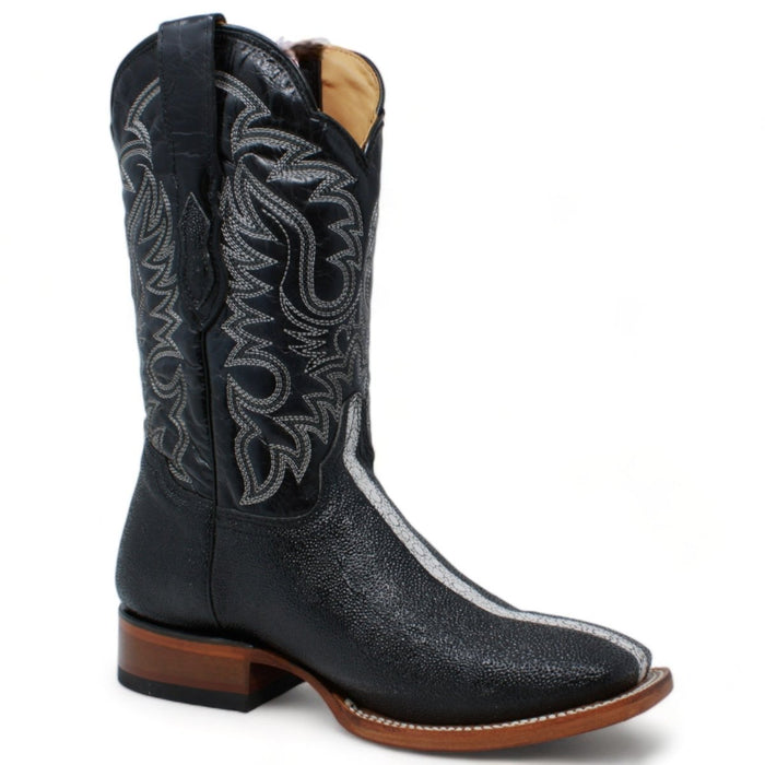 Men's Quincy Full Rowstone Stingray Print Rodeo Square Toe Boots Q8221105