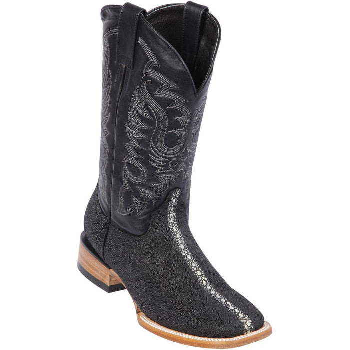 Men's Quincy Full Rowstone Stingray Print Rodeo Square Toe Boots Q8221105