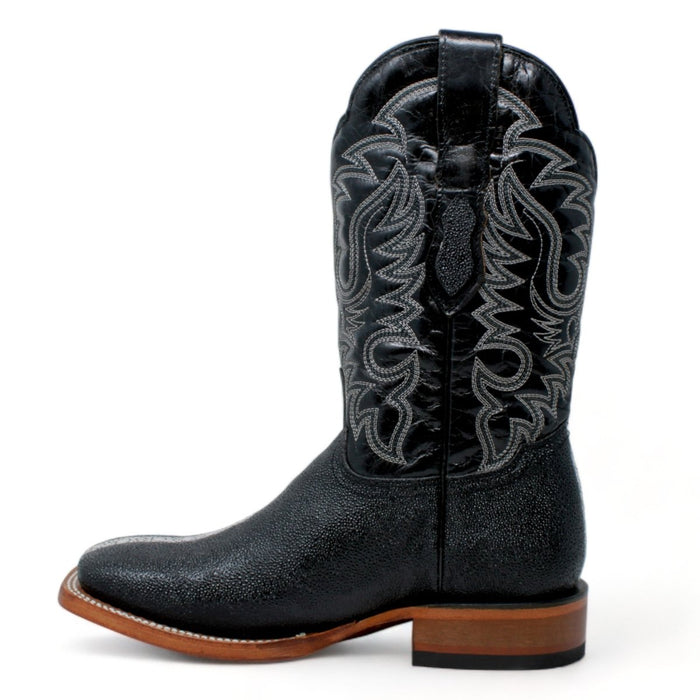 Men's Quincy Full Rowstone Stingray Print Rodeo Square Toe Boots Q8221105