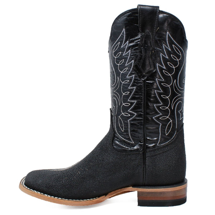 Men's Quincy Single Pearl Stingray Print Rodeo Square Toe Boots Q8221205