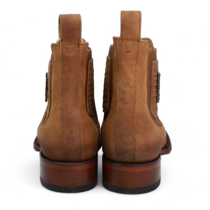 Men´s Quincy Square Toe Ankle Boots Python Print Q82B5759