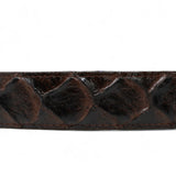 Tanner Mark Boots Belts Cinturón de Piel Genuina con Estampado de Pirarucu y Hebilla Metálica Texas Cafe