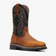 Bonanza Boots Boots 6 / black-crazy-brown Bonanza Rancher Grit 12" Square Toe Wellington Boots BA-172