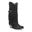 Dan Post Boots Boots Black / 6 Dan Post Women's Bed of Roses Snip Toe Leather Boots - Black DP4047