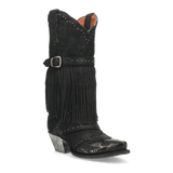 Dan Post Boots Boots Black / 6 Dan Post Women's Bed of Roses Snip Toe Leather Boots - Black DP4047