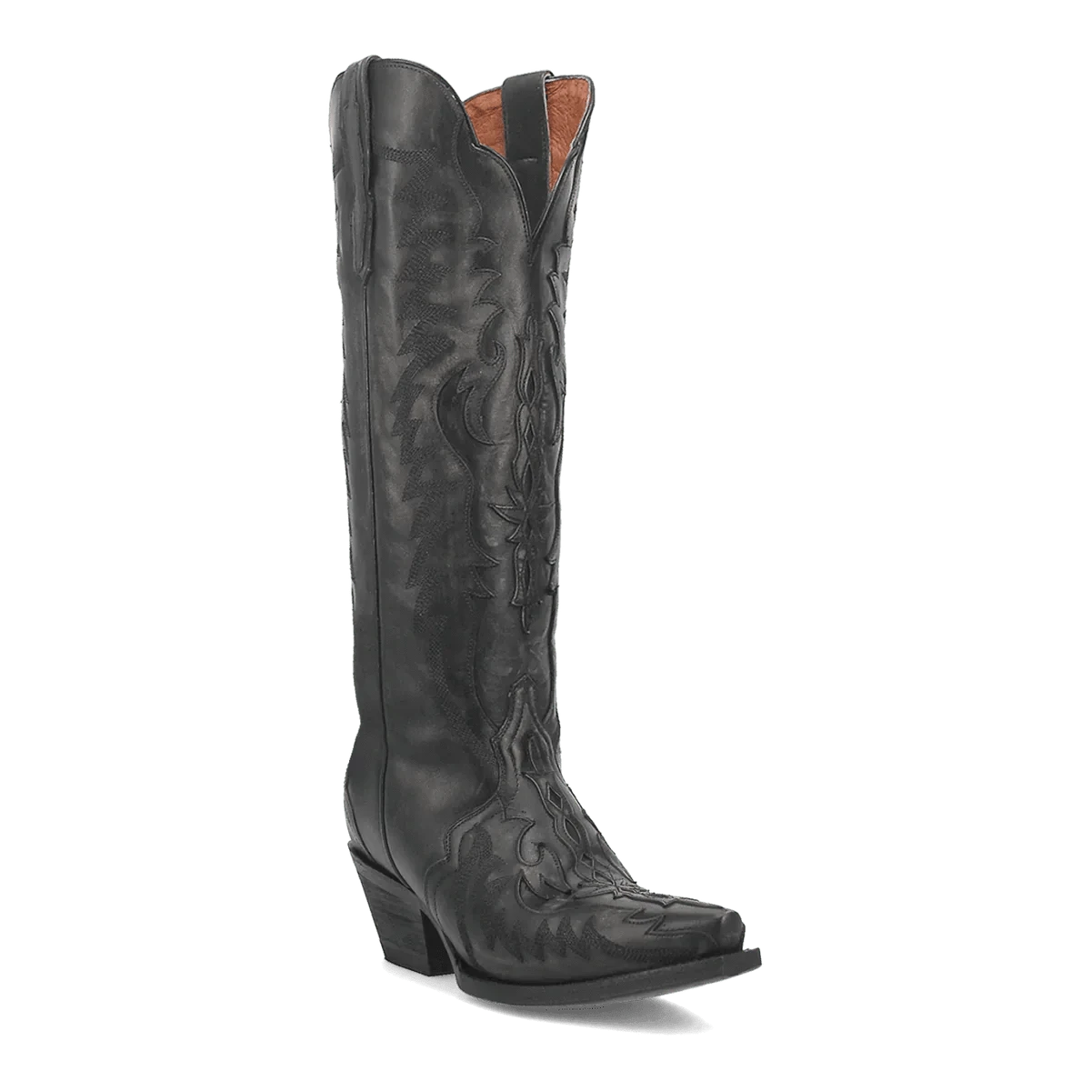 Dan Post Boots Boots Black / 6 Dan Post Women's Hallie Snip Toe Leather Tall Boots - Black DP4027