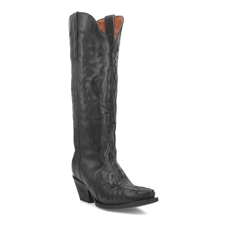 Dan Post Boots Boots Black / 6 Dan Post Women's Hallie Snip Toe Leather Tall Boots - Black DP4027