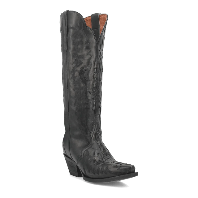 Dan Post Boots Boots Black / 6 Dan Post Women's Hallie Snip Toe Leather Tall Boots - Black DP4027