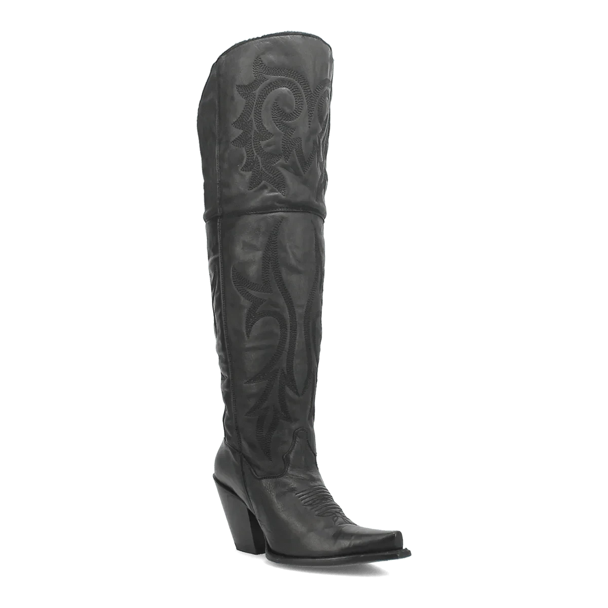 Dan Post Boots Boots Black / 6 Dan Post Women's Jilted Snip Toe Leather Tall Boots - Black DP3789