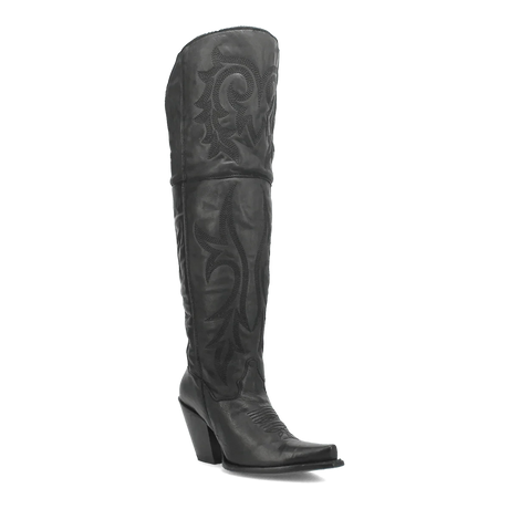 Dan Post Boots Boots Black / 6 Dan Post Women's Jilted Snip Toe Leather Tall Boots - Black DP3789