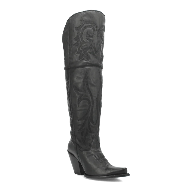 Dan Post Boots Boots Black / 6 Dan Post Women's Jilted Snip Toe Leather Tall Boots - Black DP3789