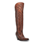 Dan Post Boots Boots Brown / 6 Dan Post Women's Seductress Snip Toe Leather Tall Boots - Chestnut DP3285