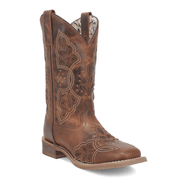 Dan Post Boots Boots Brown / 6 Laredo Women's Dionne Broad Square Toe Leather Boots - Brown 5972