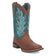 Dan Post Boots Boots Brown / 6 Laredo Women's Faye Broad Square Toe Leather Boots - Brown / Turquoise 3116