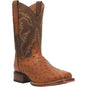 Dan Post Boots Boots Dan Post Men's Alamosa Full Quill Ostrich Square Toe Boots - Bay Apache