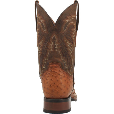 Dan Post Boots Boots Dan Post Men's Alamosa Full Quill Ostrich Square Toe Boots - Bay Apache