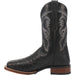 Dan Post Boots Boots Dan Post Men's Alamosa Full Quill Ostrich Square Toe Boots - Black