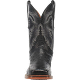 Dan Post Boots Boots Dan Post Men's Alamosa Full Quill Ostrich Square Toe Boots - Black