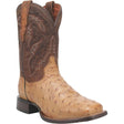 Dan Post Boots Boots Dan Post Men's Alamosa Full Quill Ostrich Square Toe Boots - Sand