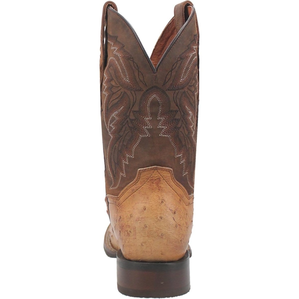 Dan Post Boots Boots Dan Post Men's Alamosa Full Quill Ostrich Square Toe Boots - Sand