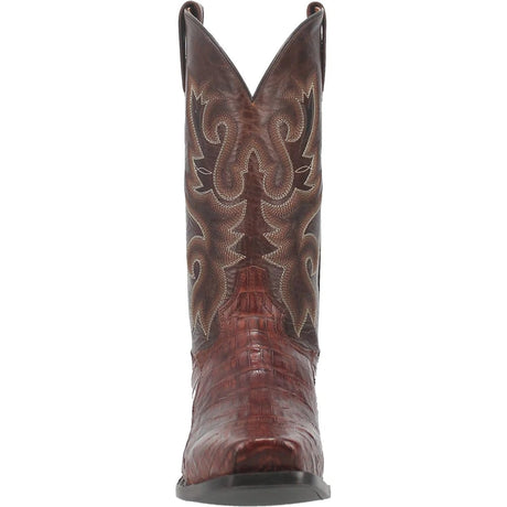 Dan Post Boots Boots Dan Post Men's Bayou Genuine Caiman Belly Square Toe Boots - Brass