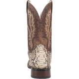 Dan Post Boots Boots Dan Post Men's Brutus Python Snakeskin Square Toe Boots - Natural