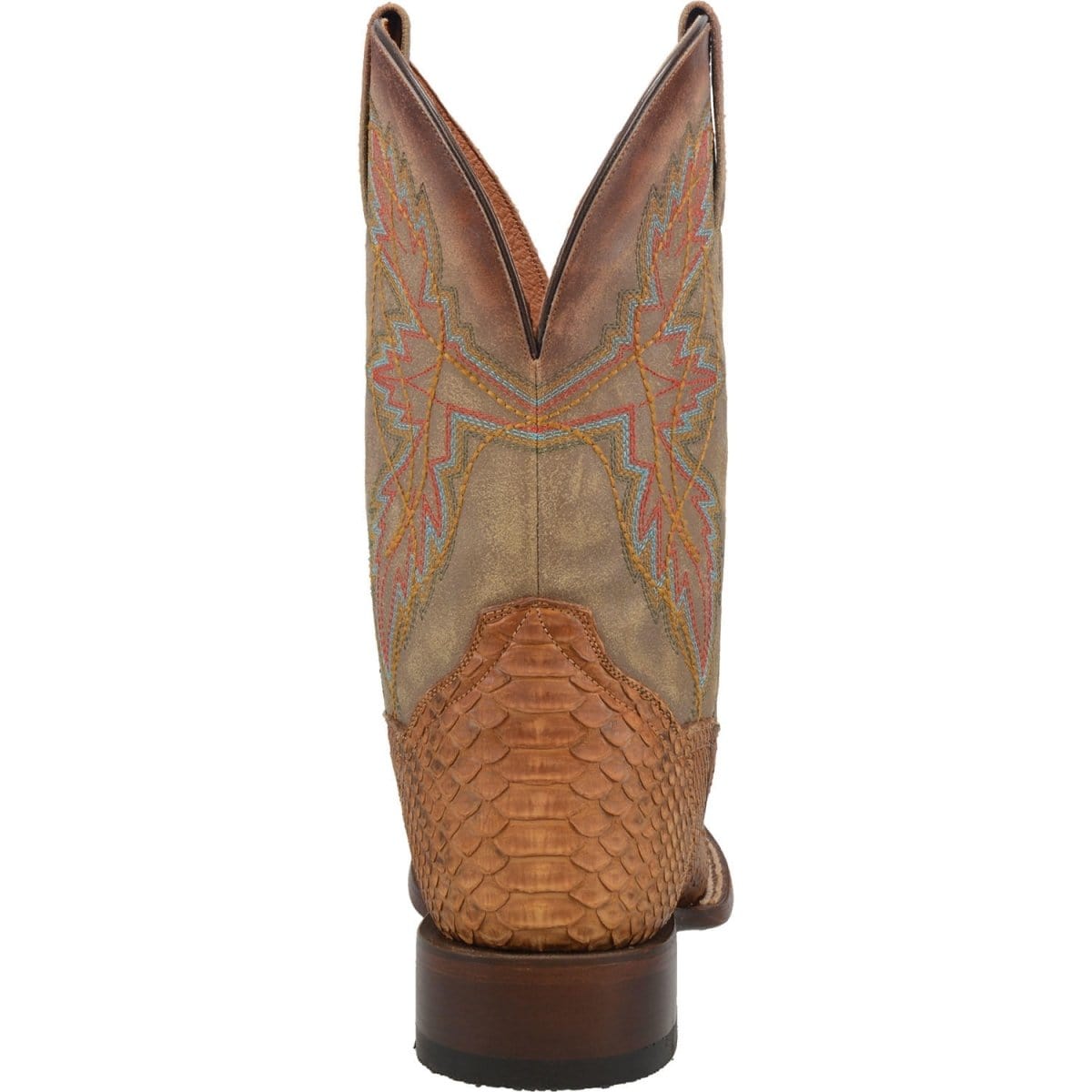 Dan Post Boots Boots Dan Post Men's Dry Gulch Python Snakeskin Square Toe Boots - Tan DP3996