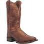 Dan Post Boots Boots Dan Post Men's KA Python Print Leather Square Toe Boots - Brown