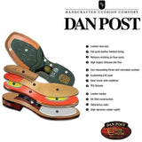 Dan Post Boots Boots Dan Post Men's Kershaw Full Quill Ostrich Square Toe Boots - Saddle