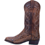 Dan Post Boots Boots Dan Post Men's Manning Python Snakeskin Round Toe Boots - Bay Apache