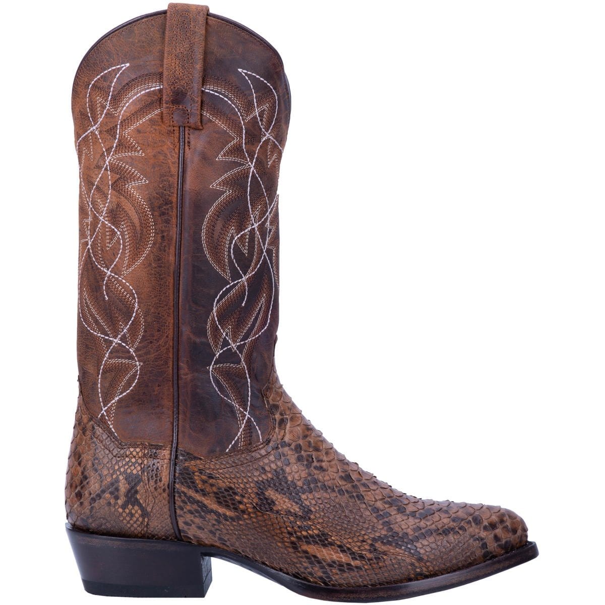 Dan Post Boots Boots Dan Post Men's Manning Python Snakeskin Round Toe Boots - Bay Apache