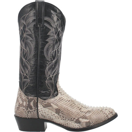 Dan Post Boots Boots Dan Post Men's Manning Python Snakeskin Round Toe Boots - Natural