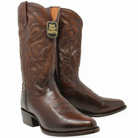 Dan Post Boots Boots Dan Post Men's Milwaukee Leather Round Toe Boots - Antiquetan Brown