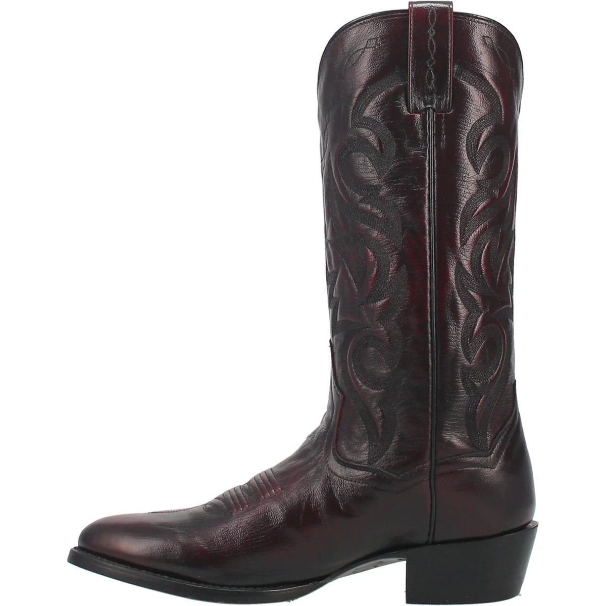 Dan Post Boots Boots Dan Post Men's Milwaukee Leather Round Toe Boots - Blackcherry