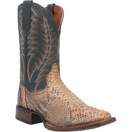 Dan Post Boots Boots Dan Post Men's Templeton Python Snakeskin Square Toe Boots - Beige DP4183