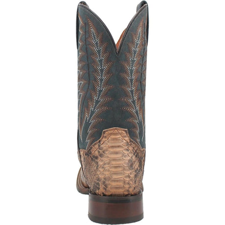 Dan Post Boots Boots Dan Post Men's Templeton Python Snakeskin Square Toe Boots - Beige DP4183