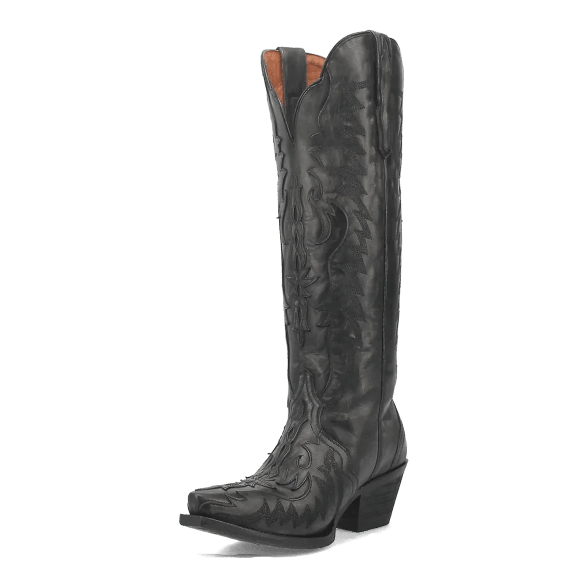 Dan Post Boots Boots Dan Post Women's Hallie Snip Toe Leather Tall Boots - Black DP4027