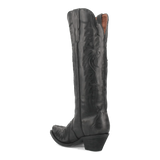 Dan Post Boots Boots Dan Post Women's Hallie Snip Toe Leather Tall Boots - Black DP4027