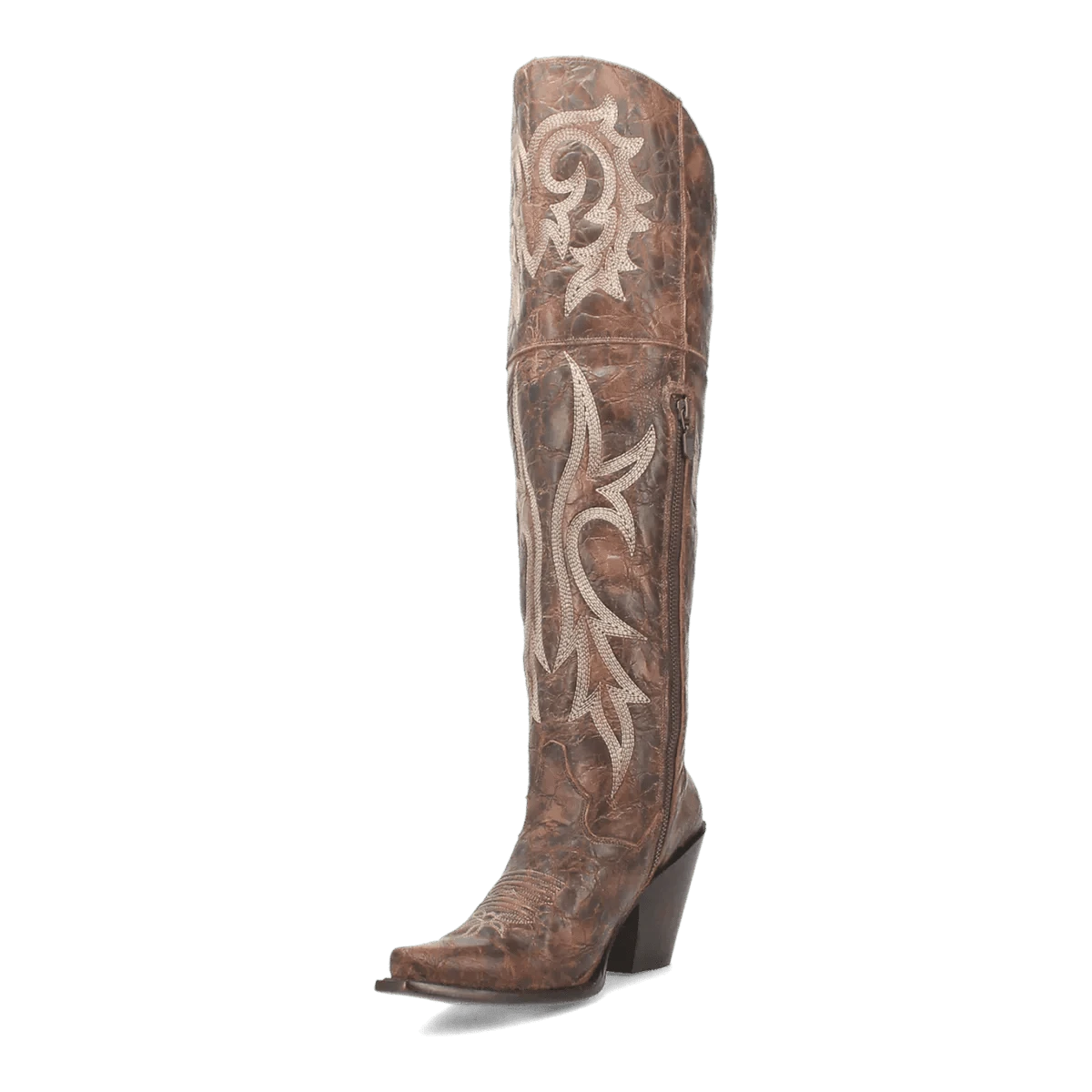 Dan Post Boots Boots Dan Post Women's Jilted Snip Toe Leather Tall Boots - Brown DP3709