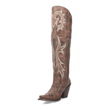 Dan Post Boots Boots Dan Post Women's Jilted Snip Toe Leather Tall Boots - Brown DP3709