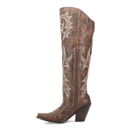 Dan Post Boots Boots Dan Post Women's Jilted Snip Toe Leather Tall Boots - Brown DP3709