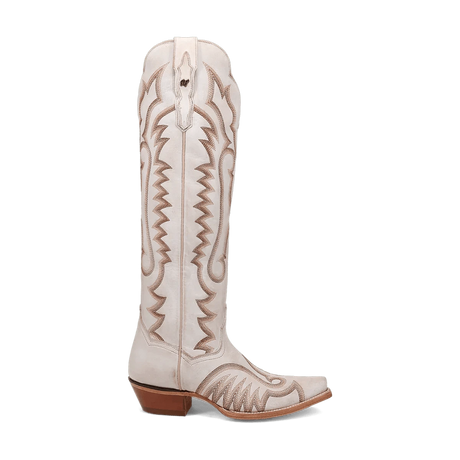 Dan Post Boots Boots Dan Post Women's Josie Snip Toe Leather Tall Boots - White DP5107