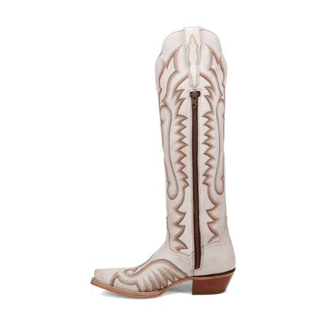 Dan Post Boots Boots Dan Post Women's Josie Snip Toe Leather Tall Boots - White DP5107