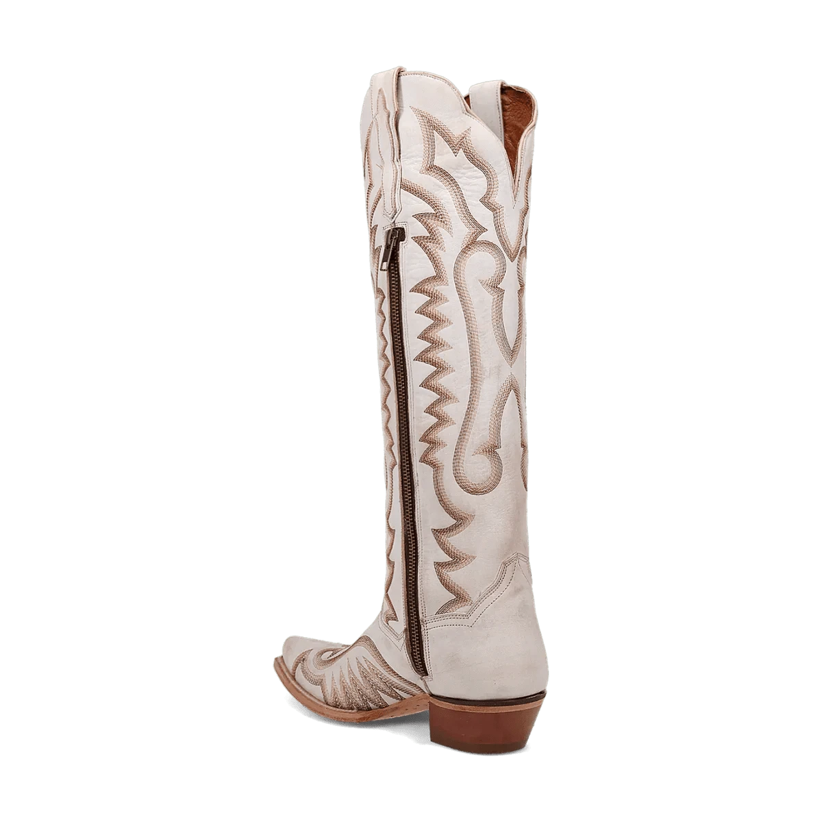 Dan Post Boots Boots Dan Post Women's Josie Snip Toe Leather Tall Boots - White DP5107