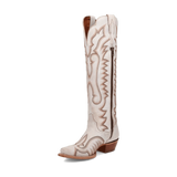 Dan Post Boots Boots Dan Post Women's Josie Snip Toe Leather Tall Boots - White DP5107