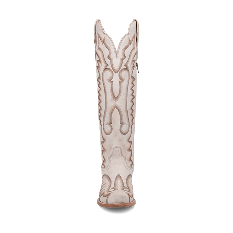 Dan Post Boots Boots Dan Post Women's Josie Snip Toe Leather Tall Boots - White DP5107