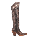 Dan Post Boots Boots Dan Post Women's Kommotion Snip Toe Leather Tall Boots - Chocolate DP4342